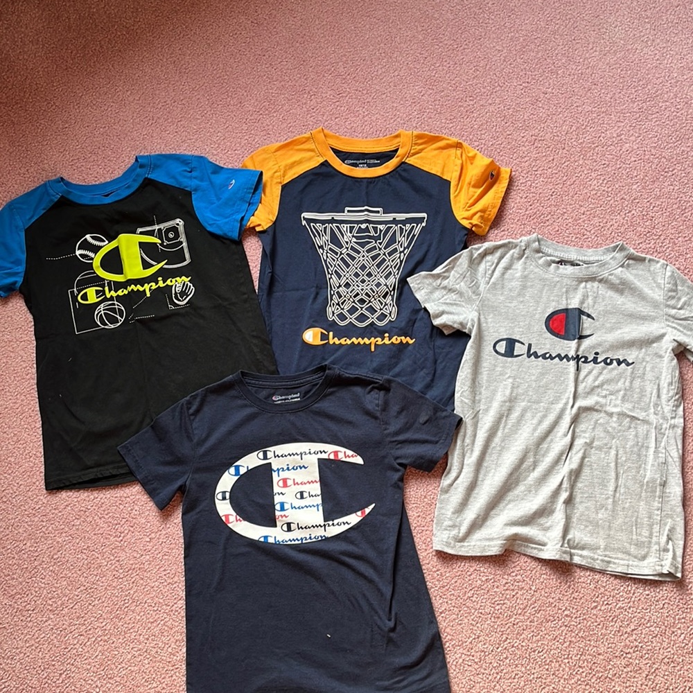 Boys medium/small Champion short sleeve T-shirts